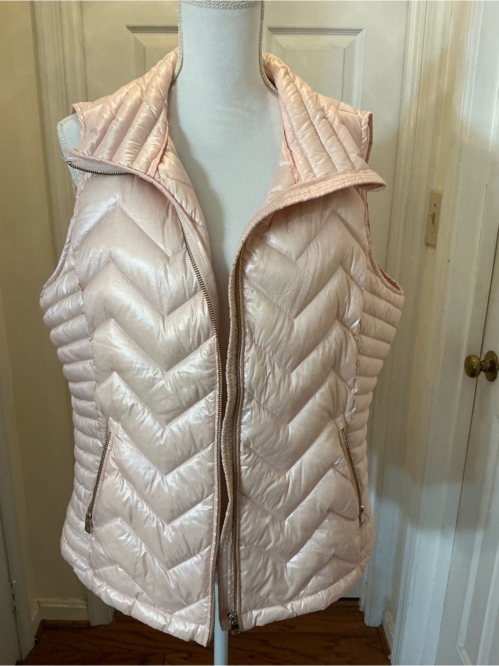 Calvin Klein XXL Pink Premium Down Quilted Puffer Vest